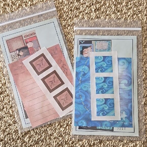Creative Memories Other - Decorative Stationery Set Blue Brown Designs sticker paper creative memories 2